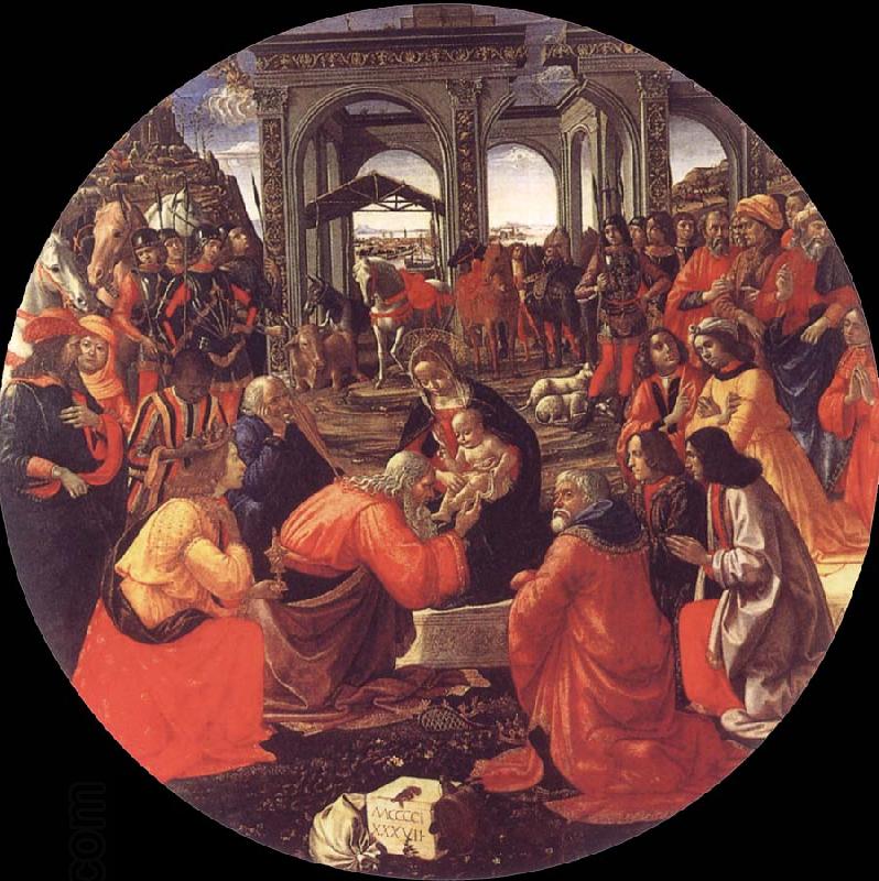 Domenico Ghirlandaio The adoration of the Konige China oil painting art